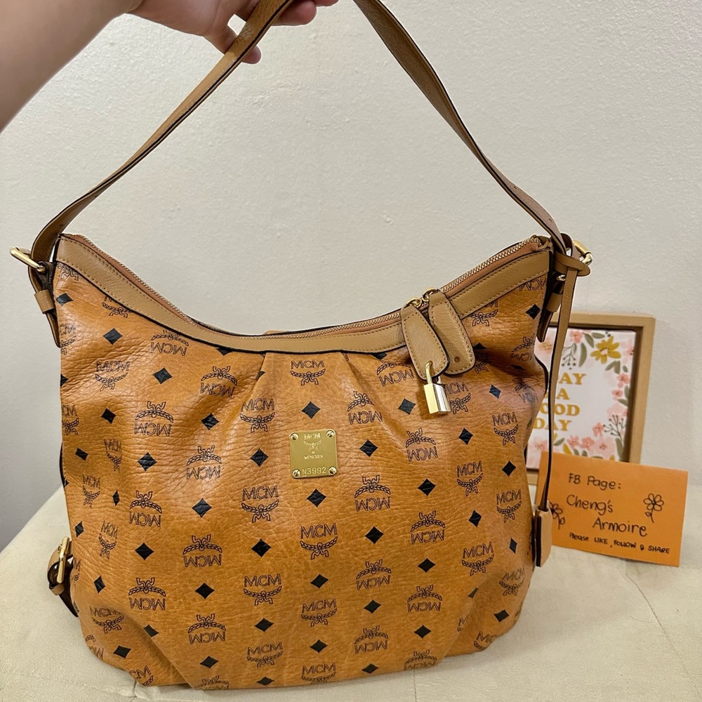 MCM Cognac HOBO bag